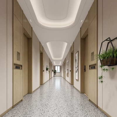 Modern hospital Corridor