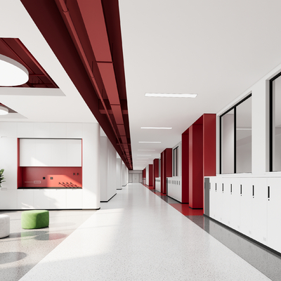 Modern School Average Corridor