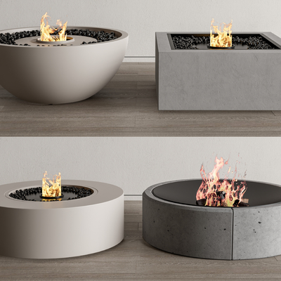 modern fireplace brazier bonfire