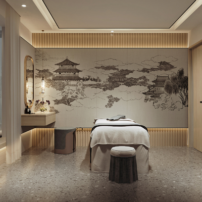 New Chinese beauty salon SPA care room