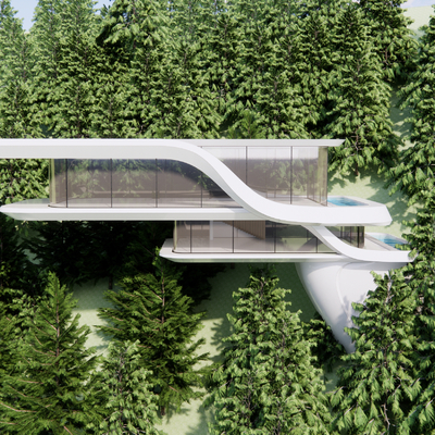 Post-modern Forest Homestay Resort