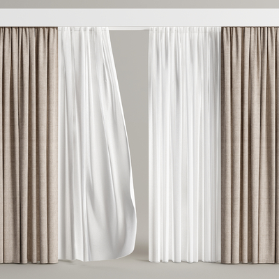 linen curtain screen window