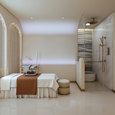 Cream Style spa care room