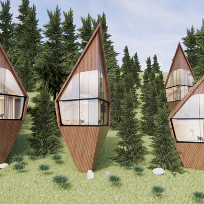 Modern Homestay Wooden House