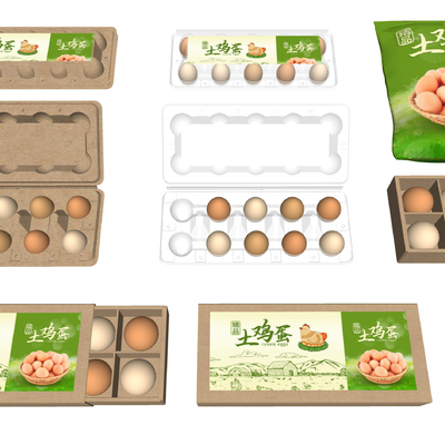 Modern supermarket eggs