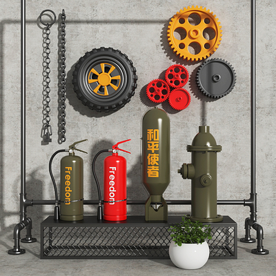 Industrial wind tire gear ornaments