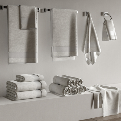 Modern towel rack towel