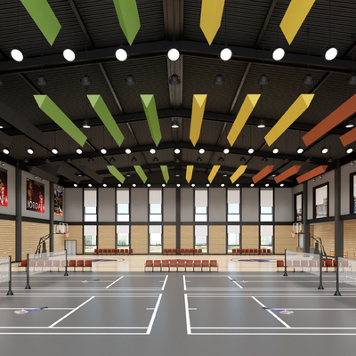 Modern Basketball Hall Badminton Hall