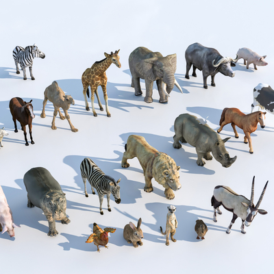 modern land animals