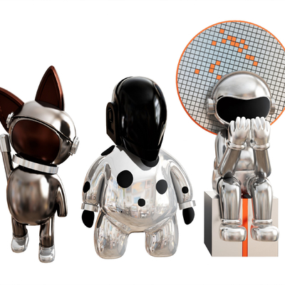 Modern Art Toy Spaceman Ornaments