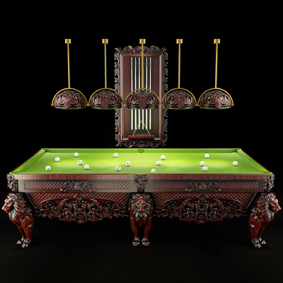 European-style billiard table