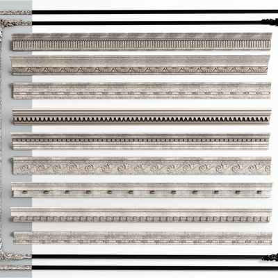 French gypsum skirting line