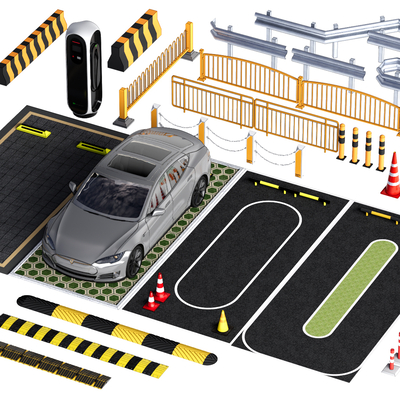 Modern car parking charging pile