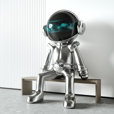 Modern Astronaut Art Toy Sculpture