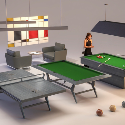 Modern billiard table