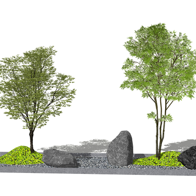 Modern landscape modeling tree pool