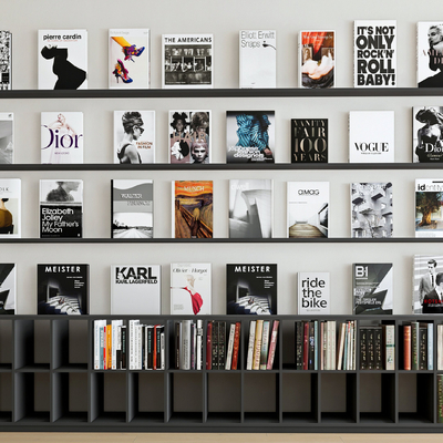 Modern Books Magazine Bookcase