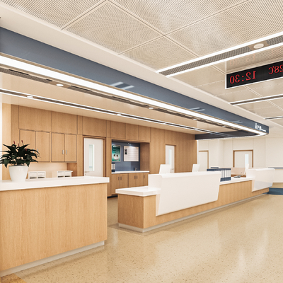 Modern Hospital Nurse Station