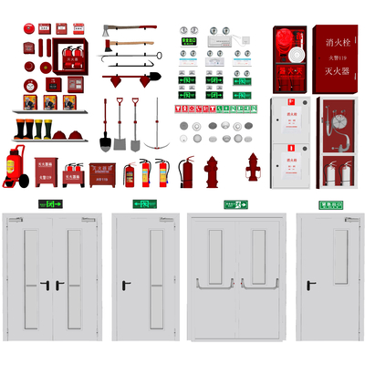 Fire fighting equipment fire extinguisher fire hydrant fire door