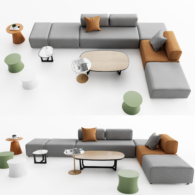 Modern office leisure sofa combination