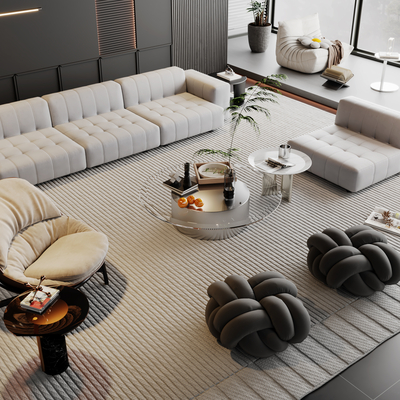 Minotti Miloti Sofa Coffee Table Combination