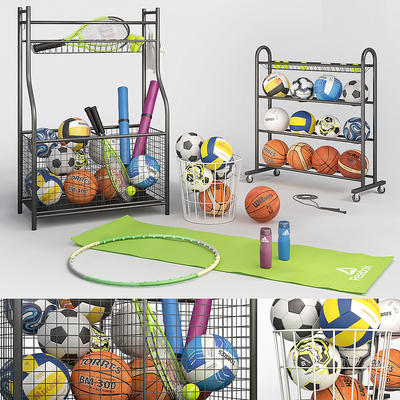 modern basketball football sports equipment