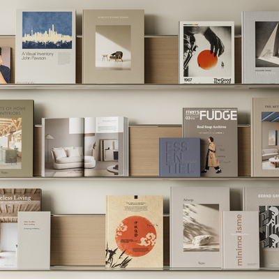 Modern Magazine Bookshelf