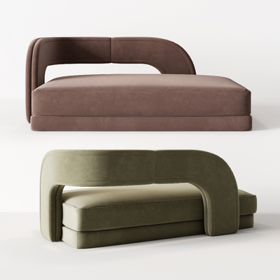 Minotti Miloti bed end stool chaise longue combination