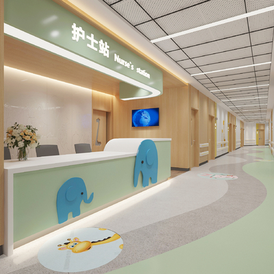 Modern Hospital Children Nurse Station