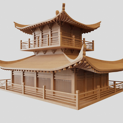 Chinese-style Tang Dynasty Architecture Hall