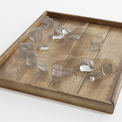 Modern tray ice cube combination