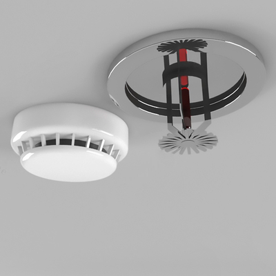 Modern fire sprinkler smoke alarm