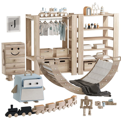 Modern children's toy cabinet