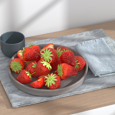 Strawberry fruit plate