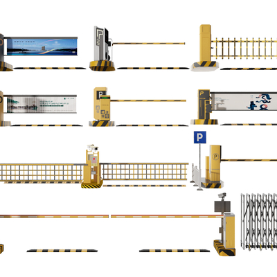 Parking toll pole access gate