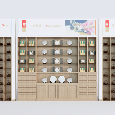 New Chinese Tea Shelf Container Display Rack