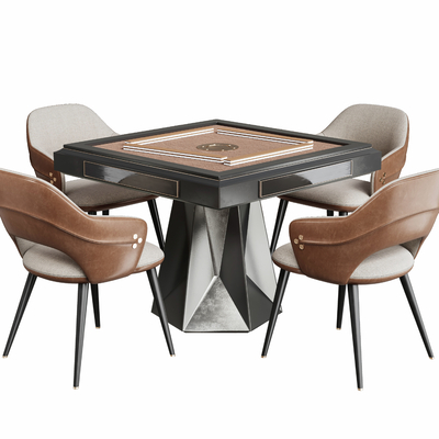 Modern Mahjong Table and Chair Combination
