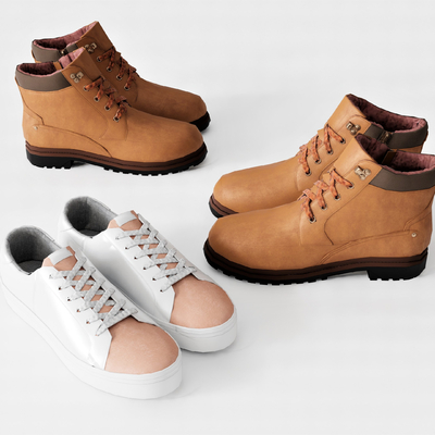 Shoes Board Shoes Cowhide Shoes High-top Shoes