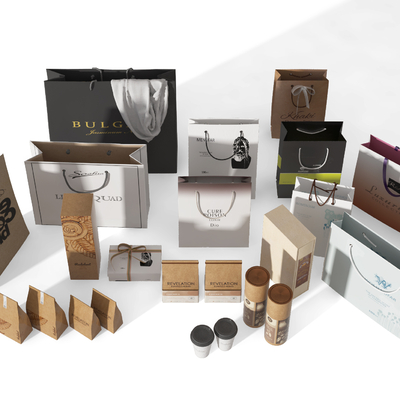 Modern Gift Box Gift Bag