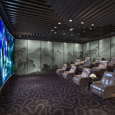 New Chinese-style Video Room Private Cinema