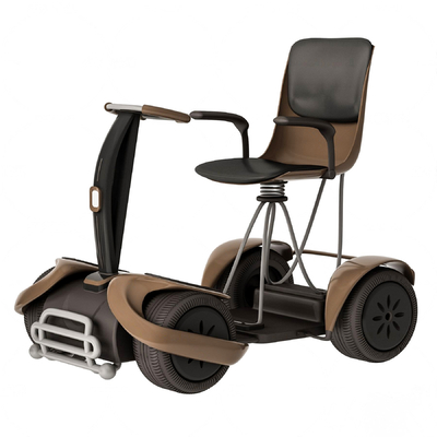 Modern electric wheelchair scooter for the elderly