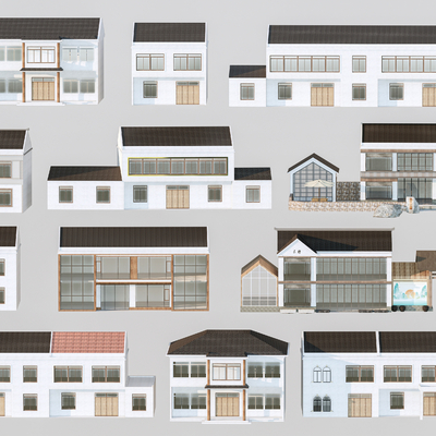 New Chinese-style Rural Houses Rural Self-built Houses