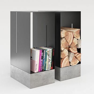 Wooden Rack Side Magazine Rack