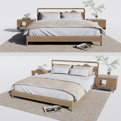 Nordic Log Double Bed