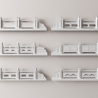 Chinese Railing White Jade Railing