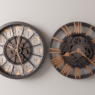 Industrial wind wall decoration pendant wall clock