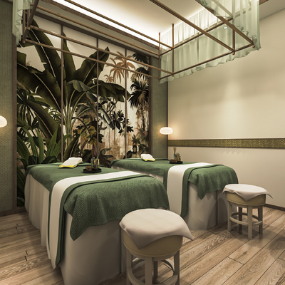 Modern beauty salon rooms