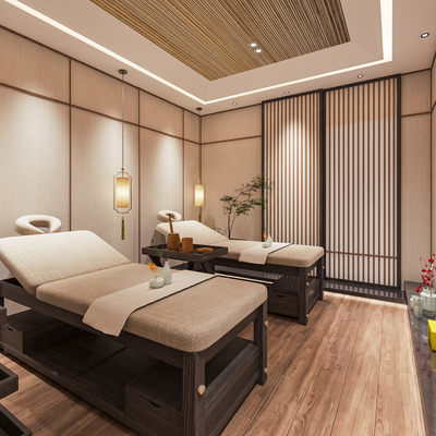 Neo-Chinese Style Beauty Salon Room