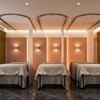 Modern beauty salon rooms