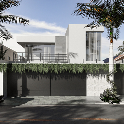 Appearance of single-family villa and homestay